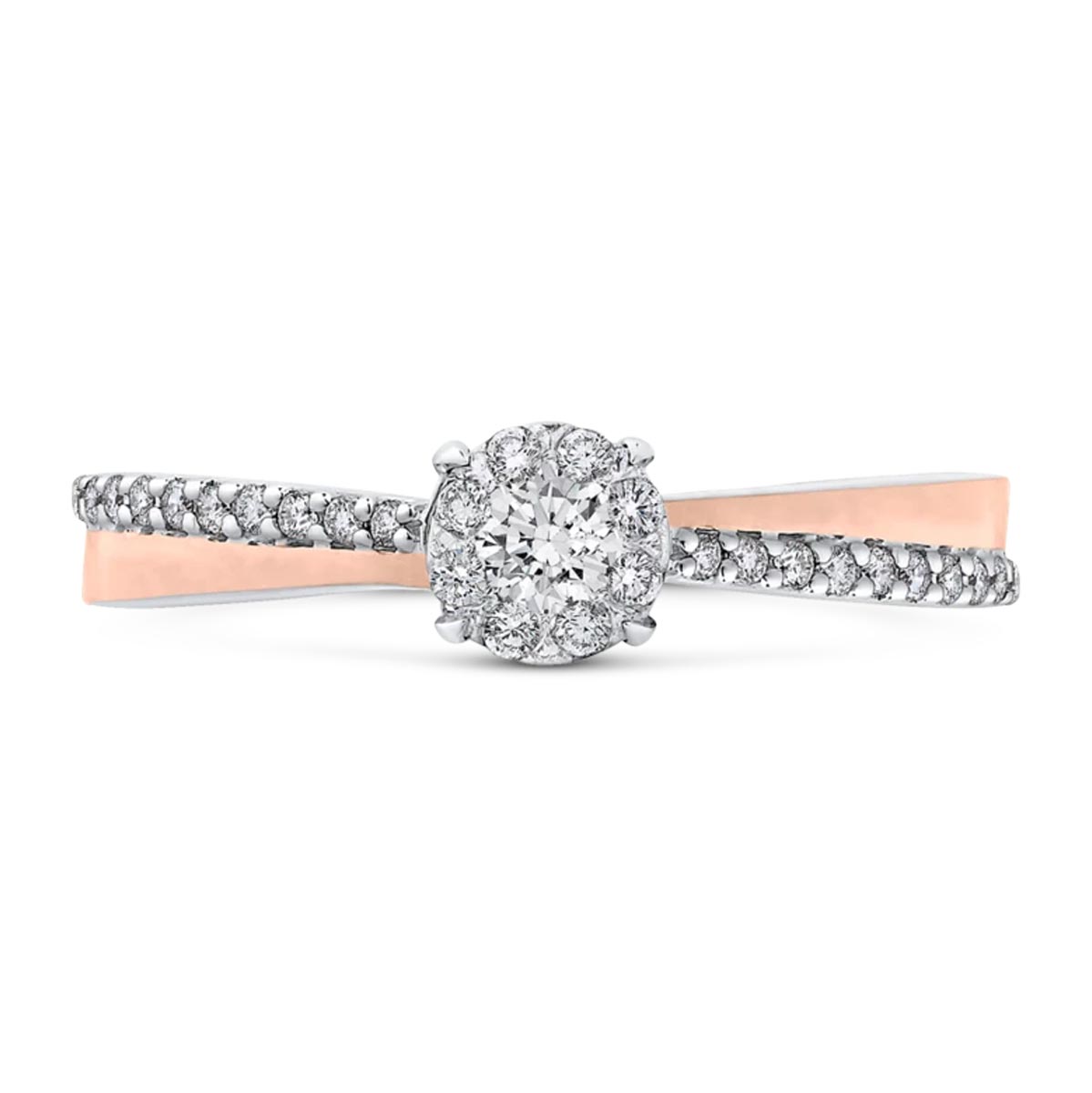 18K White Gold Three Diamond Bezel Bracelet - Image 2